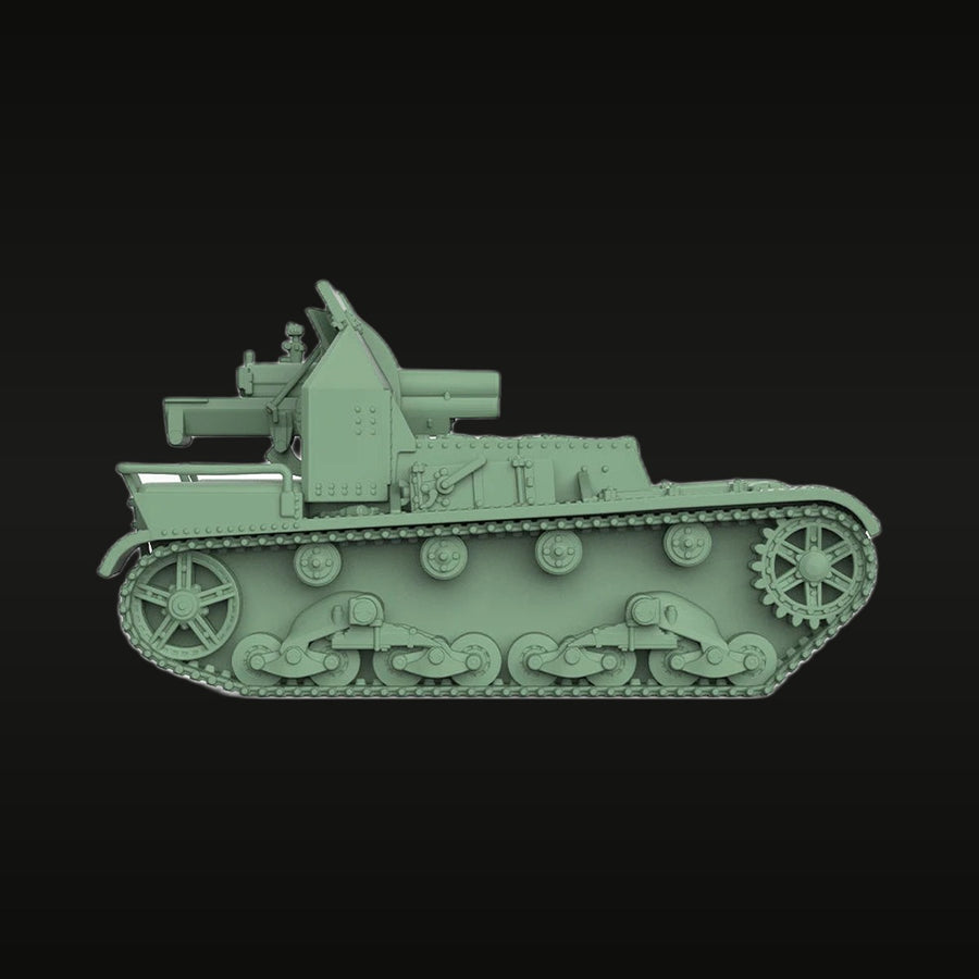WWII Soviet SU-5-2 Tank Destroyer 1/87 Resin Vehicle Kit - unpainted resin model kit