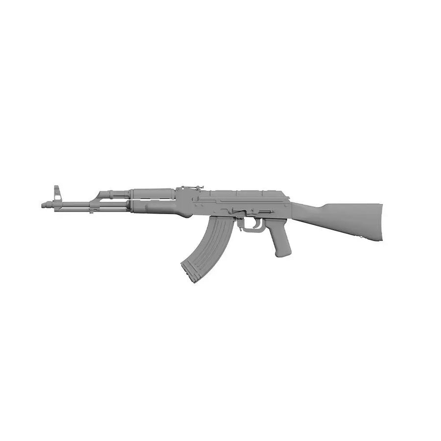 AKM Assault Rifle with Synthetic Furniture 1/72 Resin Accessory Kit - resin model view 2