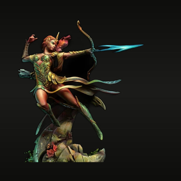 Elf Warrior Archer with Moon Arrow Resin Figure Kit