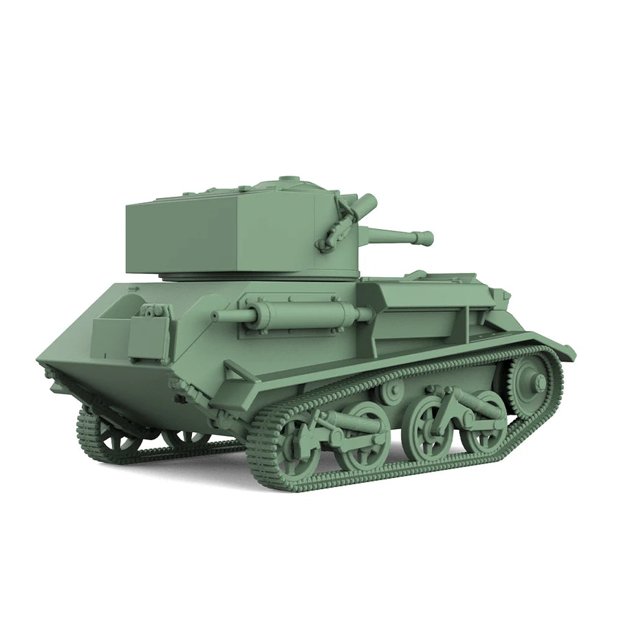 WWII American M3/M5 Stuart Light Tank 1/35 Resin Vehicle Kit - resin model view 4