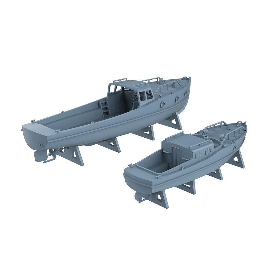 Modern Civilian Patrol Boats Set of 2 1/350 Resin Ship Kit - resin model view 2