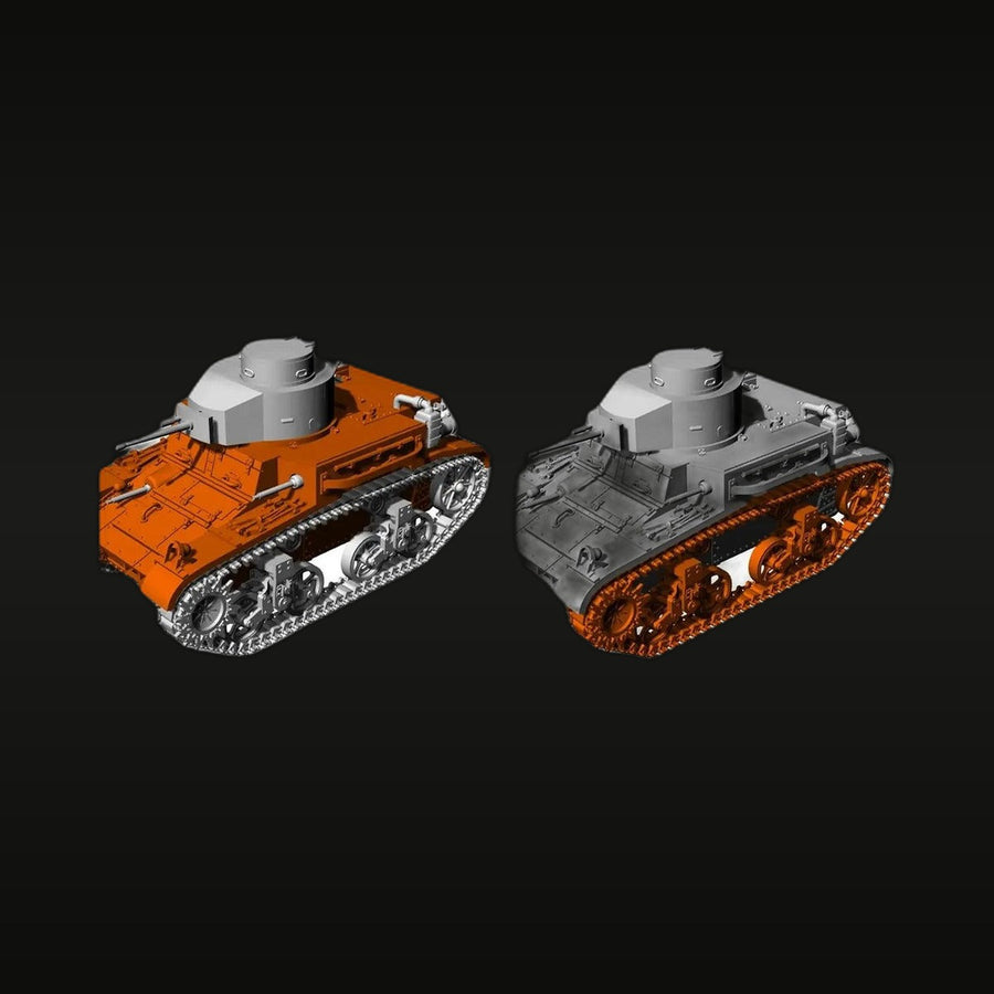 WWII US M2 Light Tank 1/87 Scale Resin Vehicle Kit - unpainted resin model kit