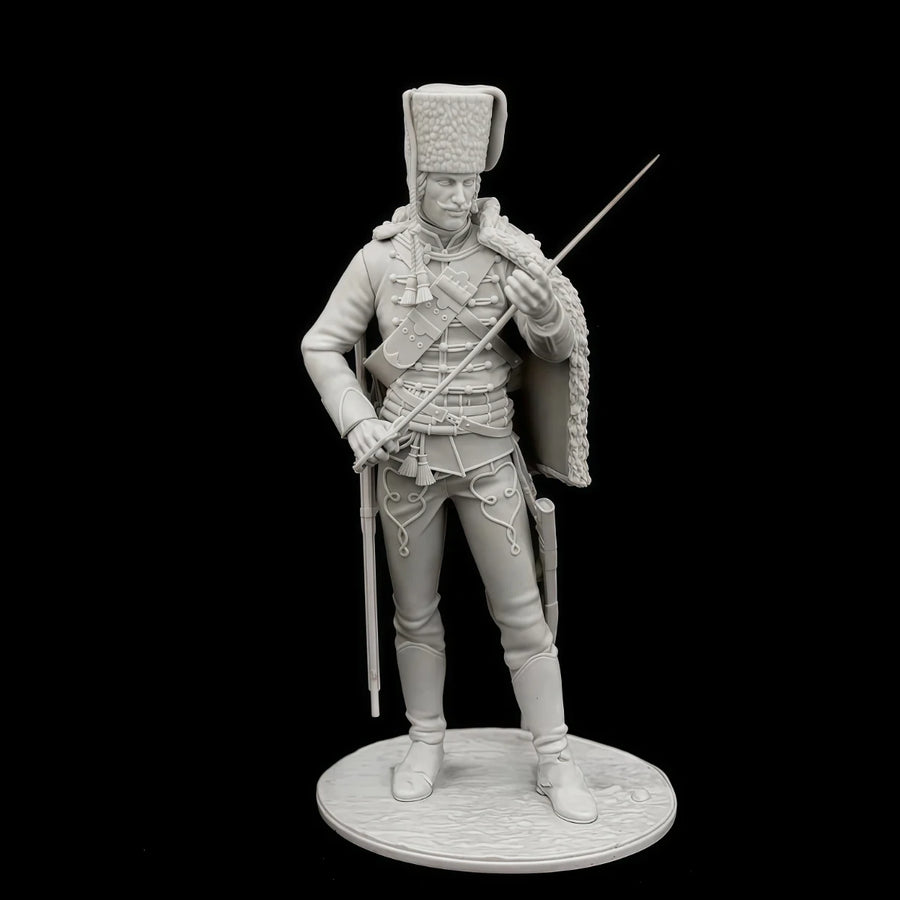 75Mm Resin Unpainted Model Kit, Military Theme, Russian Cavalry Squadron Soldier Unassembled and Unpainted GK