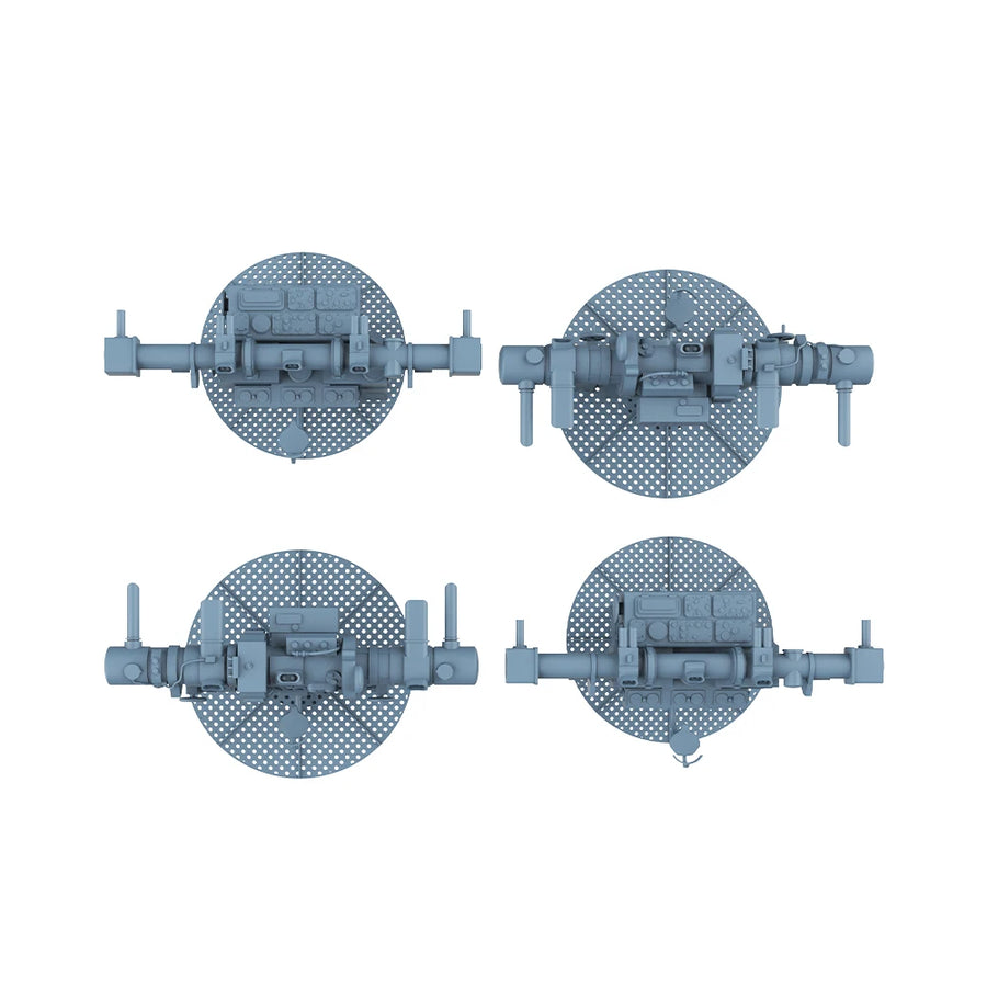 LYCG200343 1/200 Model Upgrade Parts German Bismarck Main and Secondary Artillery Rangefinder&Heavy AA Artillery Rangefinder