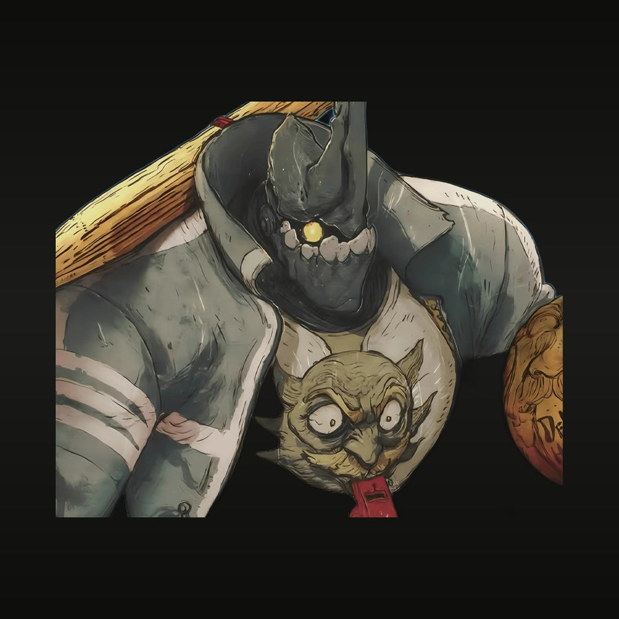 Fantasy Undead Skull Warrior with Club 75mm Resin Figure Kit - unpainted resin model kit