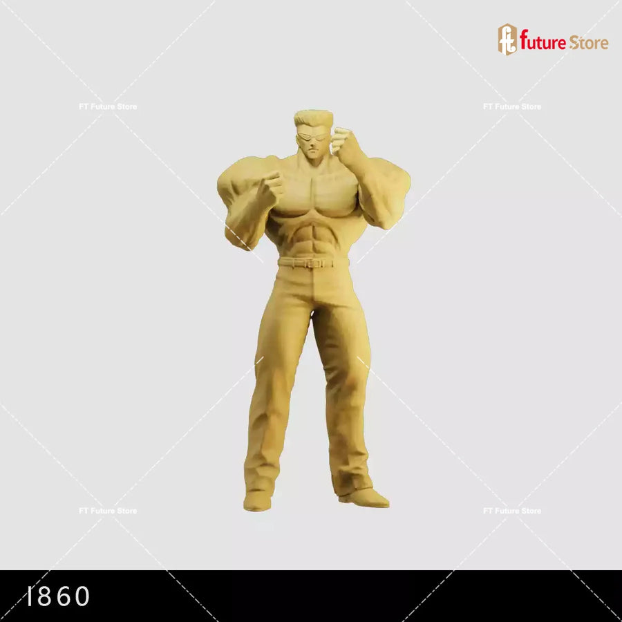 3D Print Miniature 1/64 1/43 Anime Boy Male Character Figure Platform Scene Model Mini Dolls Figurine Prop Crafts Decor Display
