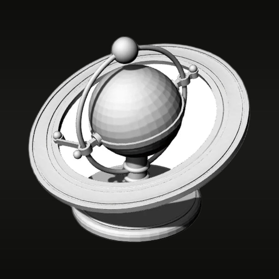 Armillary Sphere Architectural Decor Resin Terrain Building Kit - unpainted resin model kit