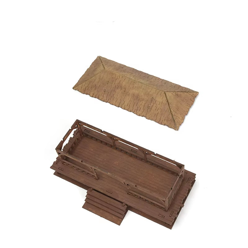 1/72 Southeast Asian Ancient Outdoor Peach Garden Building Assembly Model Scene Hobby Making Accessories DIY