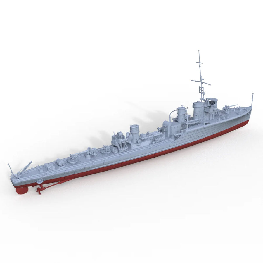WWII Era Destroyer 1/700 Resin Ship Kit - resin model view 4