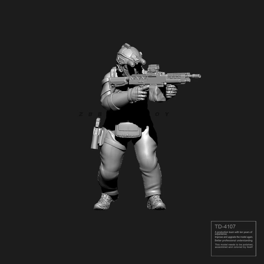 38Mm 50Mm Resin Soldier Model Kits Figure Colorless and Self-Assembled TD-4107