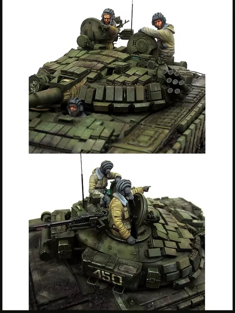 1/35 Resin Model Figure GK, Military Theme ，（ No Tanks），Unassembled and Unpainted Kit