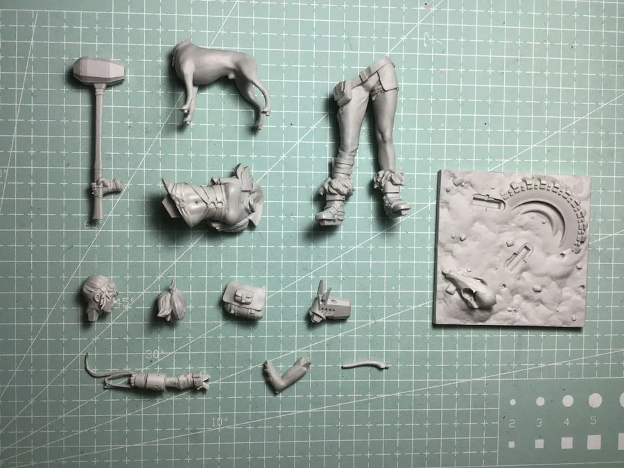 1/24 Resin Model Figure Gk，Unassembled and Unpainted Kit