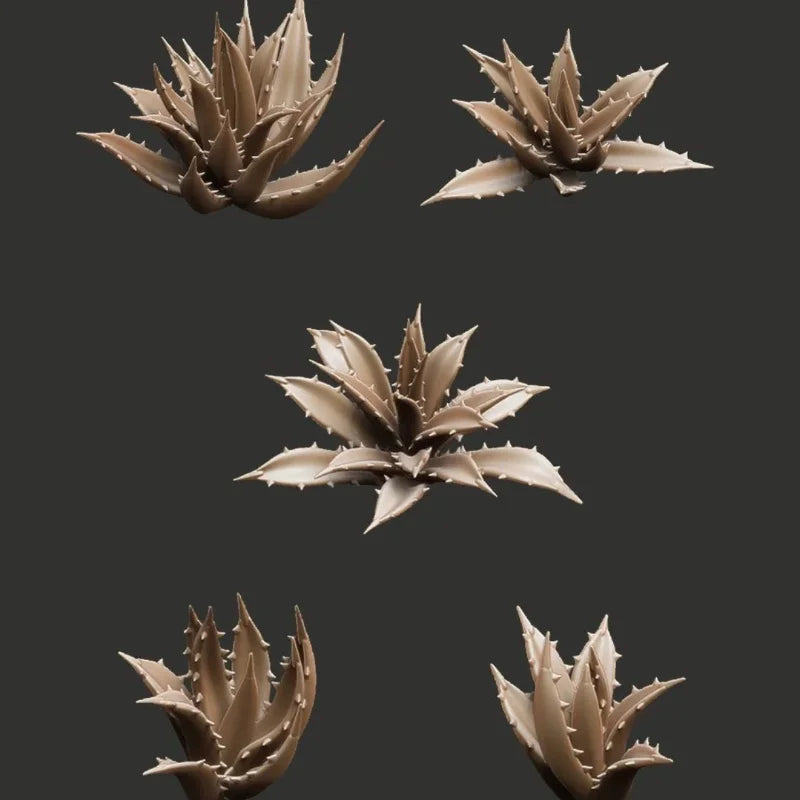 Fantasy Undead Terrain Diorama Multi-Part Spiky Ruin 1/35 Resin Kit - resin model view 3