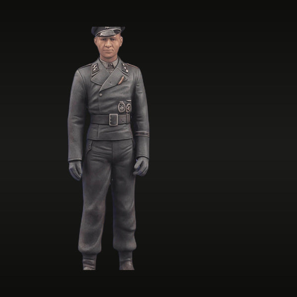 WWII German Panzer Leutnant Officer Dress Uniform 1/16 Resin Bust Kit