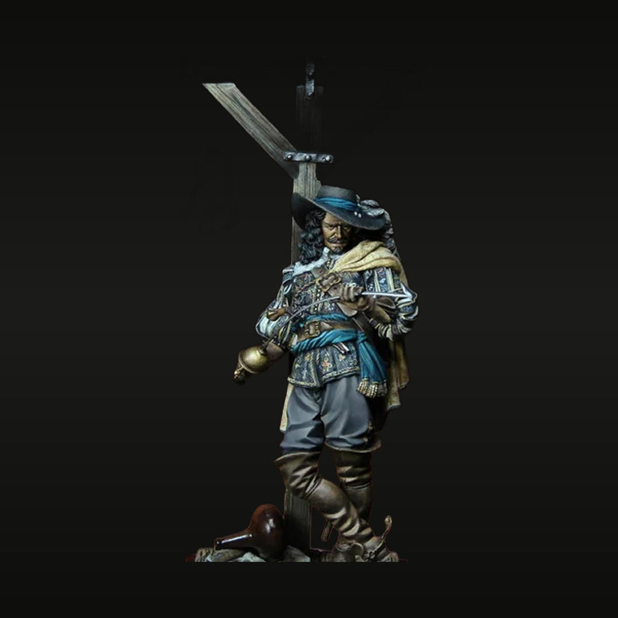 Pirate Captain with Cutlass 75mm Resin Bust Kit - unpainted resin model kit