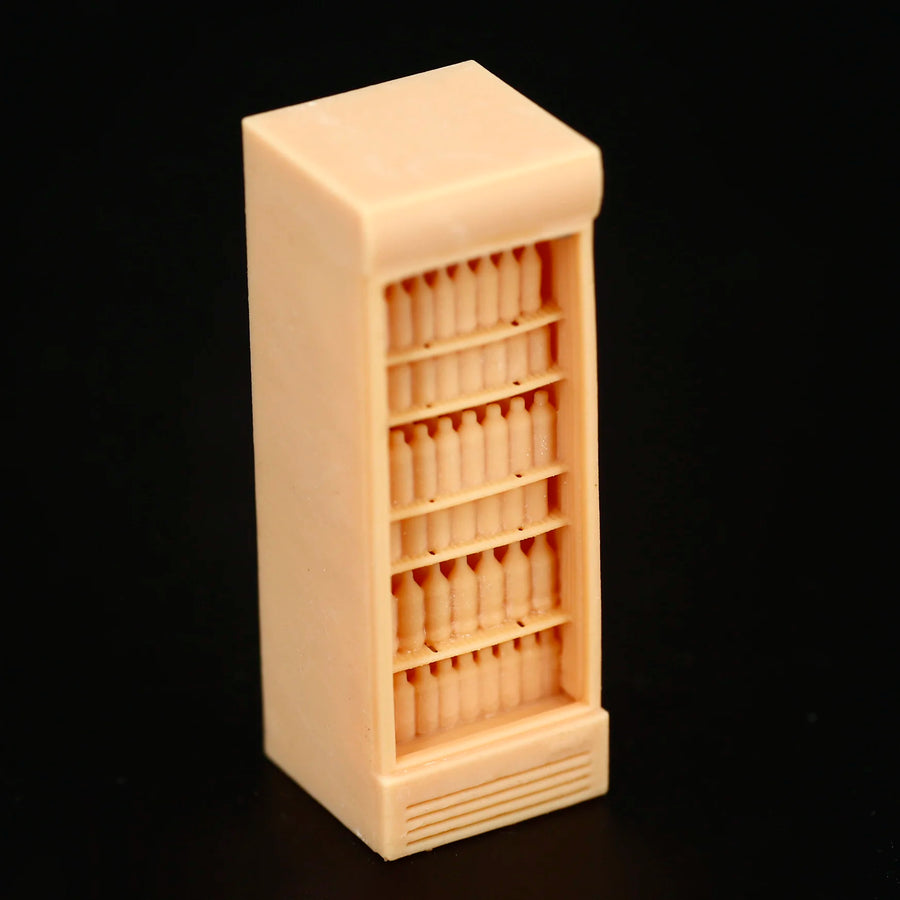 C013 Cola Freezer 1/64 1/87 Old-Fashioned Refrigerator Miniature Figure Model Props Creative Photography Display Collection