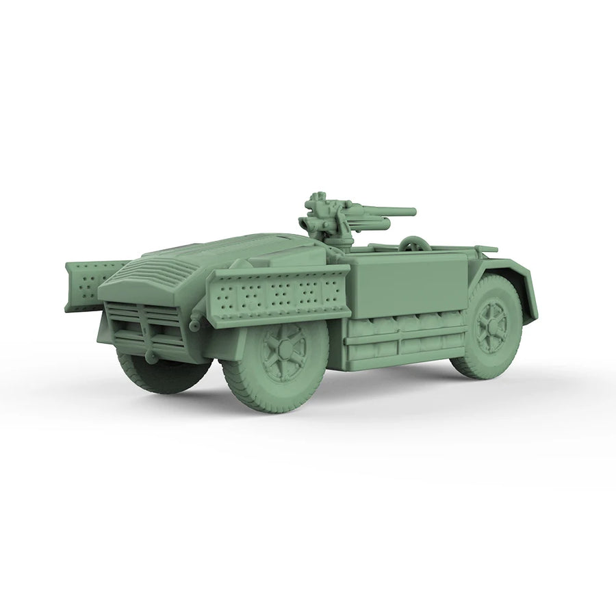 WWII Italian AS42 Sahariana Desert Scout Car 1/56 Resin Vehicle Kit - resin model view 3