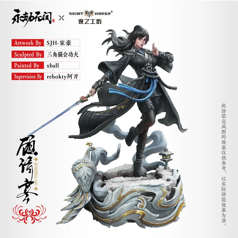 Nightworks MCP-002 1/24 Naraka:Bladepoint Authorize 75Mm JUSTINA GU Miniature Plastic Assembly Model