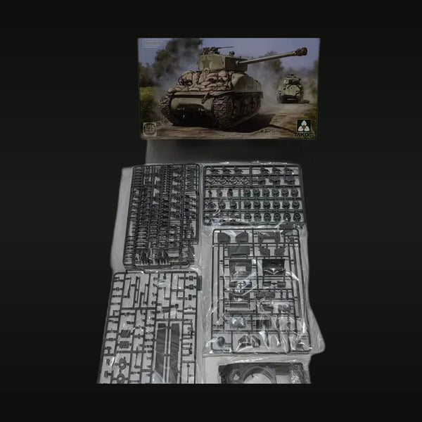 WWII US M4A1(76)W Sherman Tank 1/35 Scale Plastic Model Kit