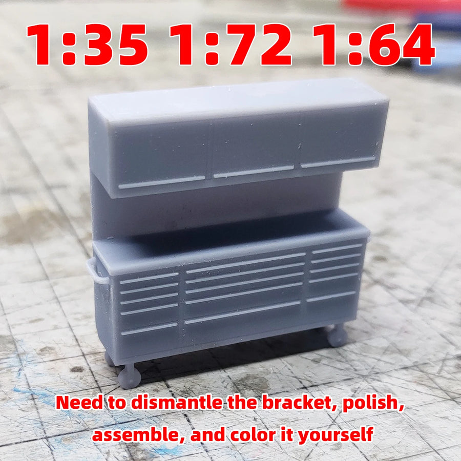 Assembly Locker Tool Cabinet Tool Chests Tool Rack Soft Decoration Sand Table Diorama Scale Model Kit 1/72 1/64 1/35 1/32