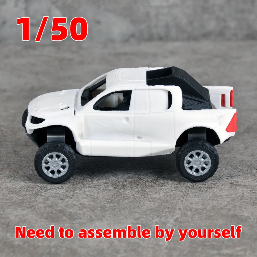 Assembly Scale Set Static Plastic Model Kit Car Off-Road Vehicle 1/50