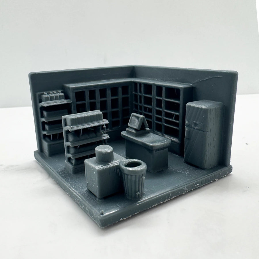 Sci-Fi Command Center Interior Diorama with Modular Workstations 1/35 Resin Terrain Kit - resin model view 4