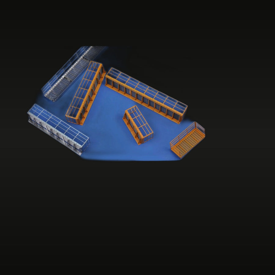Sci-Fi Industrial Maintenance Platform Diorama Terrain Set 1/100 Resin Kit - unpainted resin model kit