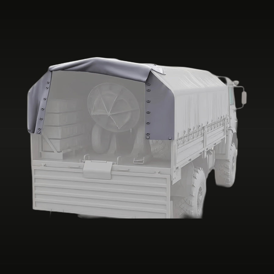 WWII Cargo Truck with Canvas Canopy 1/35 Resin Vehicle Kit - unpainted resin model kit