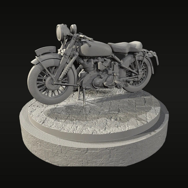 Vintage Cruiser Motorcycle 1930s-1940s 1/35 Resin Diorama Kit
