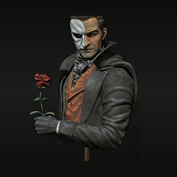 Phantom of the Opera Masked Man with Rose 1/9 Resin Bust Kit