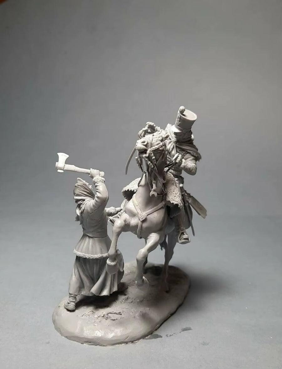 54Mm Resin Model Figure GK， Unassembled and Unpainted Kit