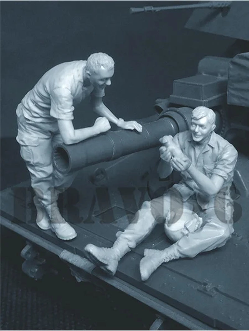1/35 Resin Model Figure GK, Military Theme ，Unassembled and Unpainted Kit
