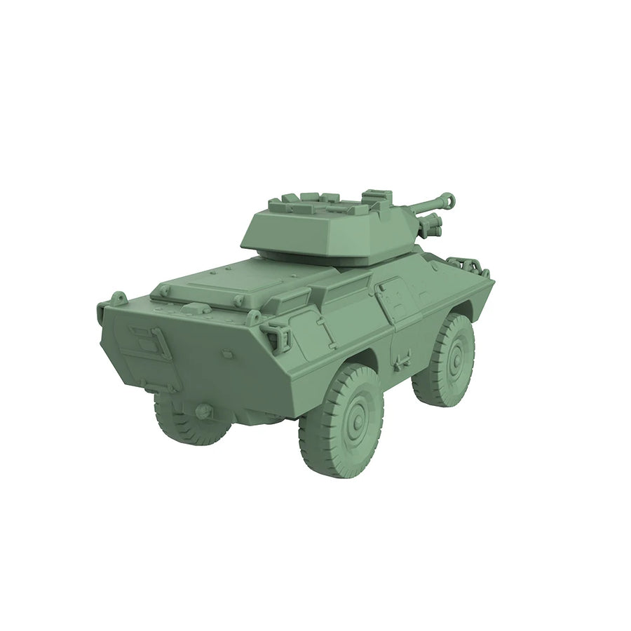 Modern 4-Wheel Armored Security Vehicle with Turret 1/56 Resin Vehicle Kit - resin model view 3