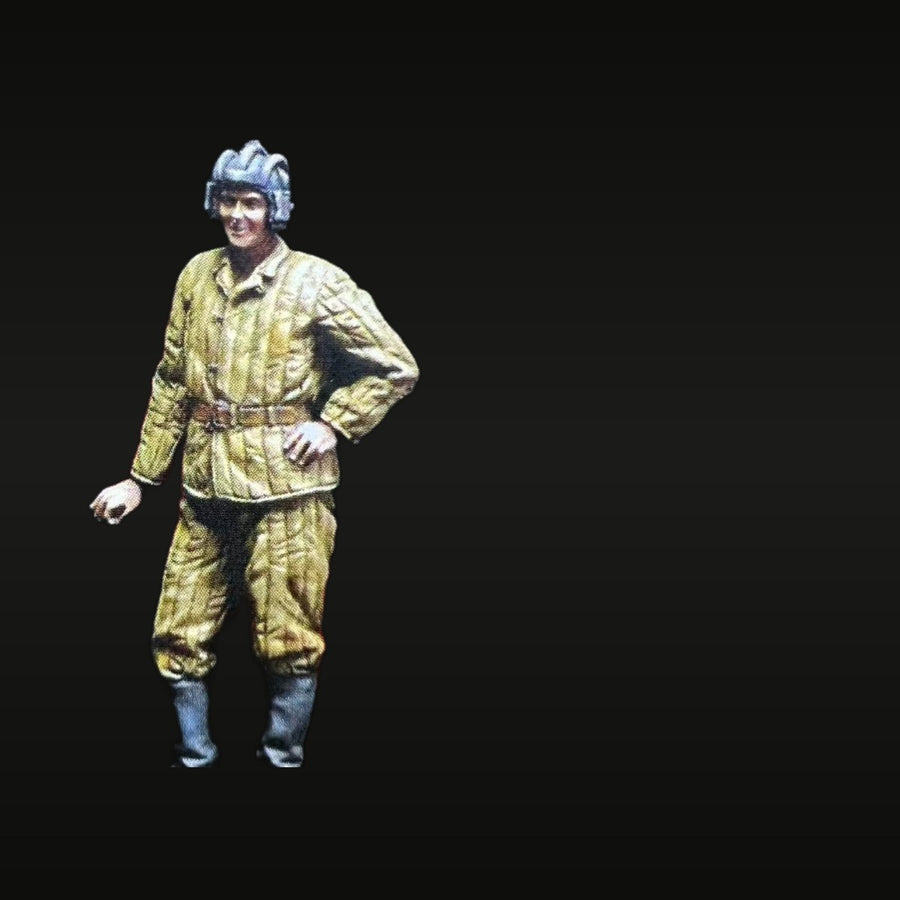 WWII Soviet Soldier Quilted Jacket 1/35 Resin Figure Kit - unpainted resin model kit