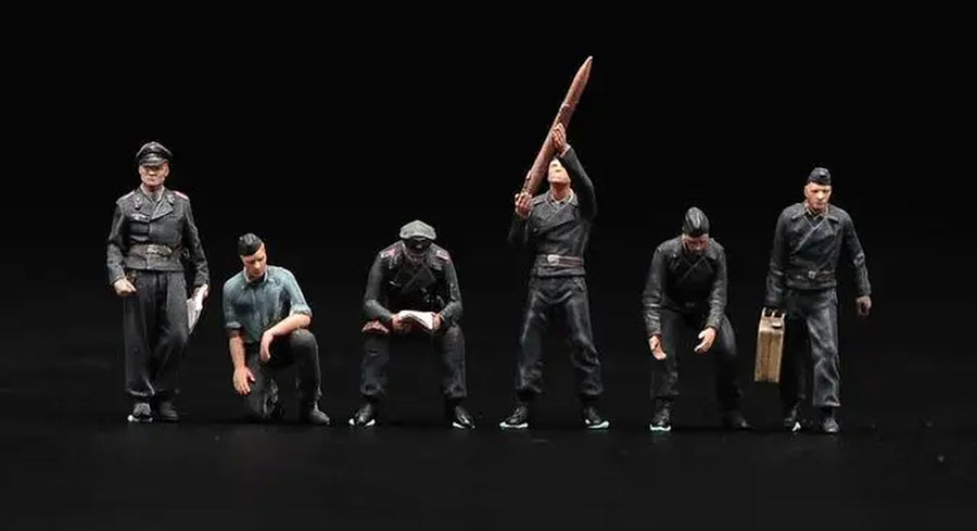 1/72 Painted Diorama Manual Handmade Germany Wehrmacht Action Figure Fit Scene Decorations for Car Sand Decoration