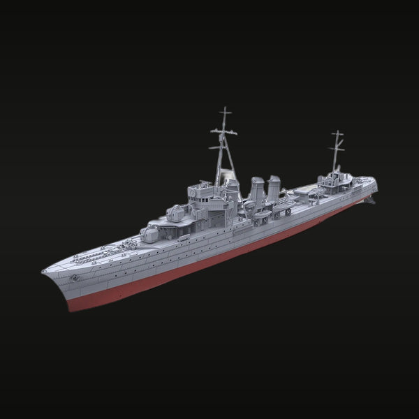 WWII French Destroyer Bourrasque 1939 1/700 Resin Ship Kit