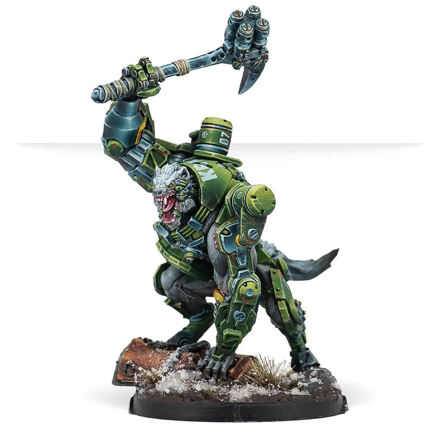 Sci-Fi Combat Squad with Tracked Drones 28mm Resin Figure Set Kit - resin model view 5