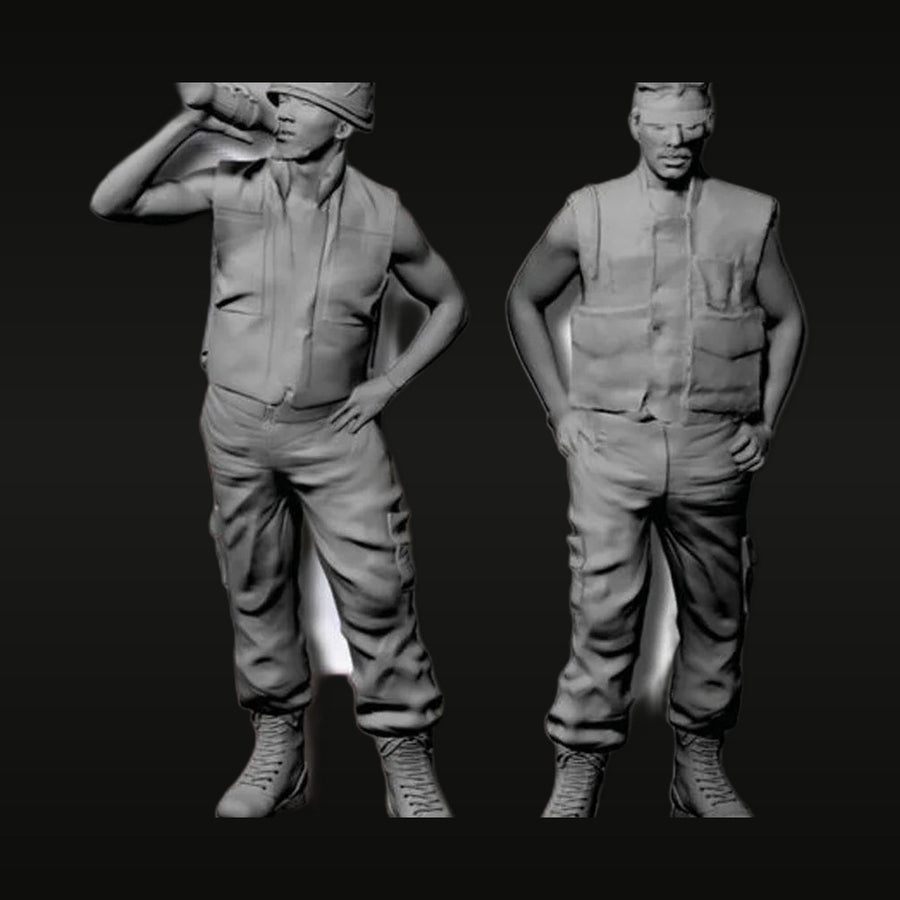 Vietnam War US Army Soldier Set (2 figures) 1/35 Resin Kit - unpainted resin model kit