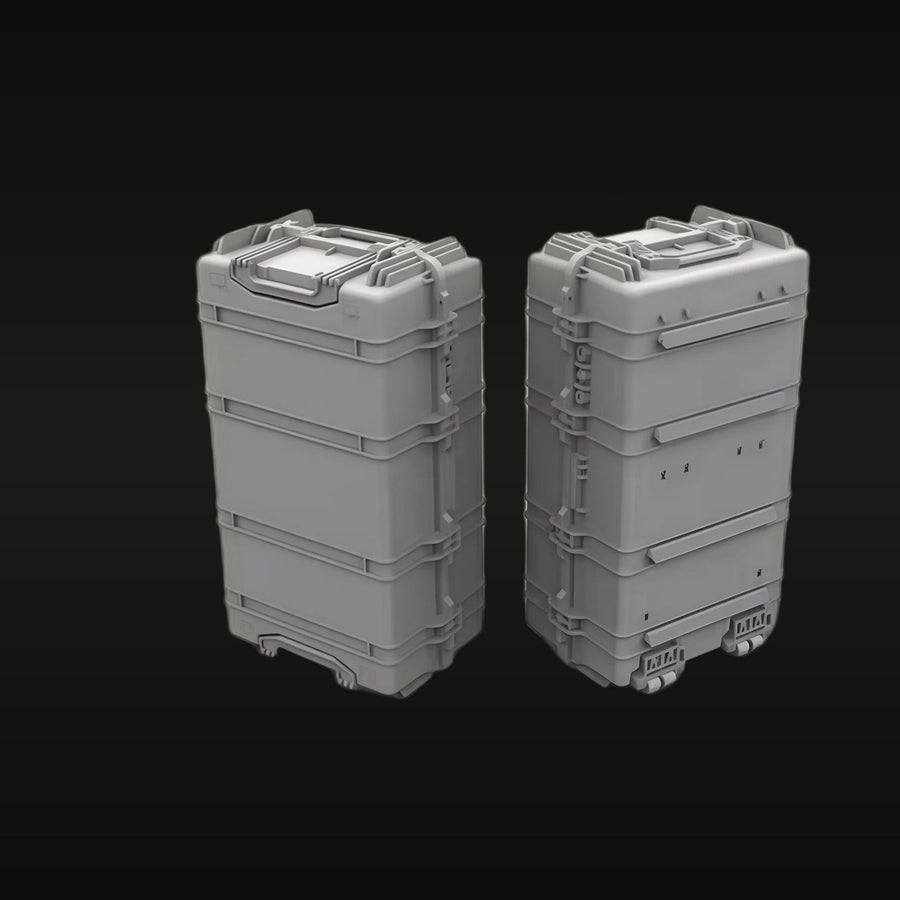 Modern Military Stacked Storage Containers 1/35 Resin Accessory Kit (x2) - unpainted resin model kit