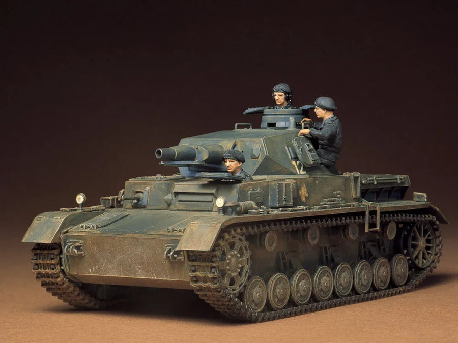 Tamiya 35096 1/35 Scale German Panzer IV Ausf D Tank Vehicle Display Collectible Toy Plastic Assembly Building Model Kit