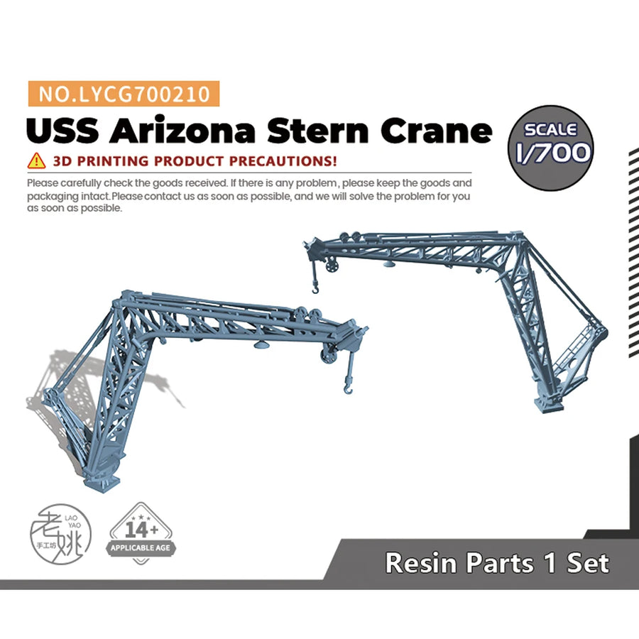 Yao'S Studio LYCG210 1/200 1/350 1/496 1/426 1/429 1/700 Model Upgrades Parts USS Arizona Stern Crane 1Pc
