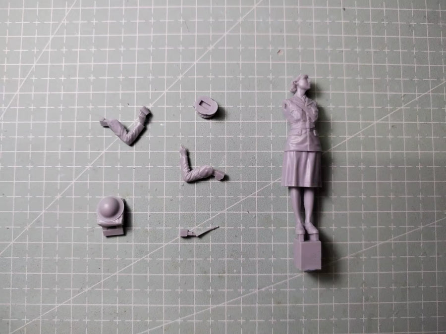 1/35 Resin Model Figure Gk，German Soldier , Unassembled and Unpainted Kit
