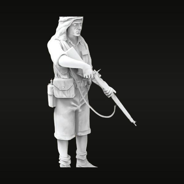 WWII British Desert Infantryman Lee-Enfield 1/35 Resin Figure Kit