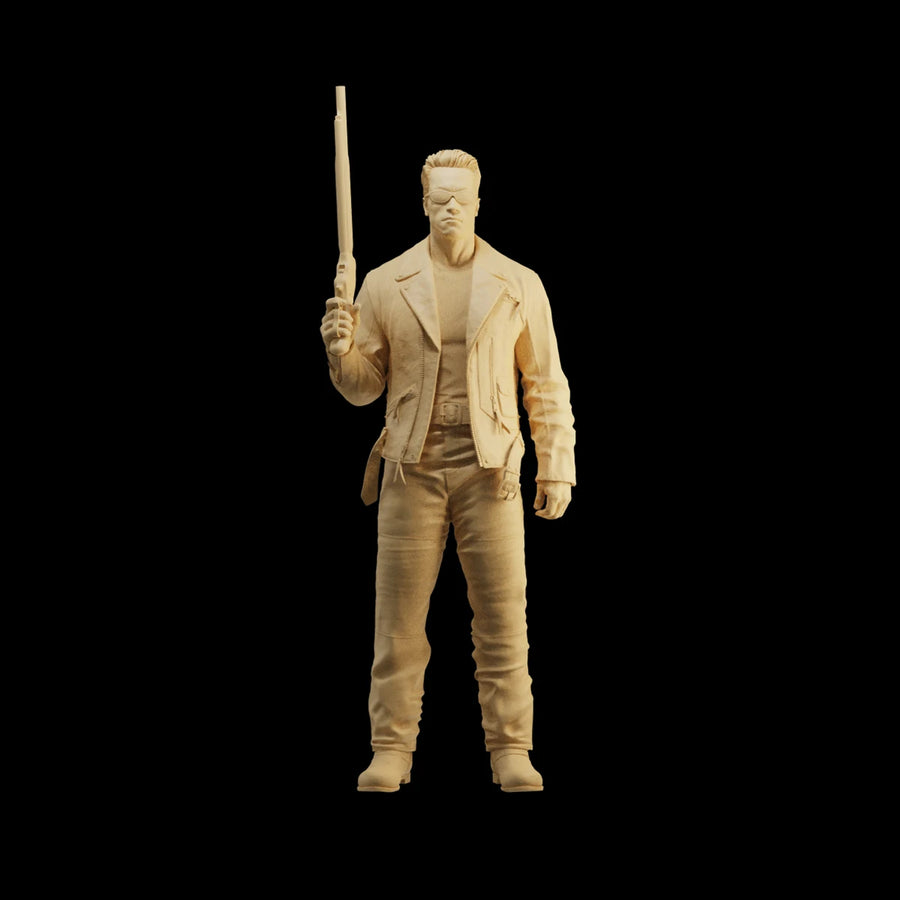 Post-Apocalyptic Zombie Soldier with Quad Rocket Launcher 1/35 Resin Figure - resin model view 3