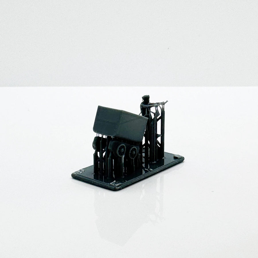 Ore Cart Figure Scene Set LYTS105 1/87 1/160 1/220 Miniature Building Military Car