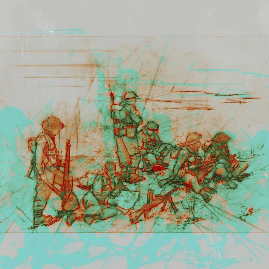 1/35 Resin Unpainted Model Kit, 1944 Normandy British Infantry (6 Figures) Unassembled and Unpainted GK