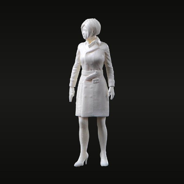 1/87 Scale Professional Woman Figure Resin Model Kit