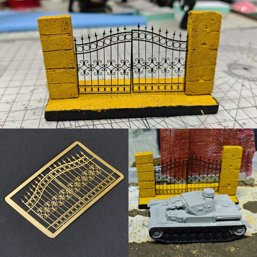 1/35 Victorian Wrought Iron Gate (Resin Terrain) - resin model view 2