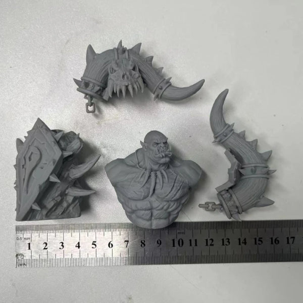 Orc Warlord with Dual Axes 1/10 Resin Bust Kit