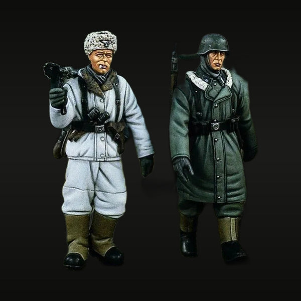 WWII German Winter Infantry Patrol Set 1/35 Resin Figure Kit